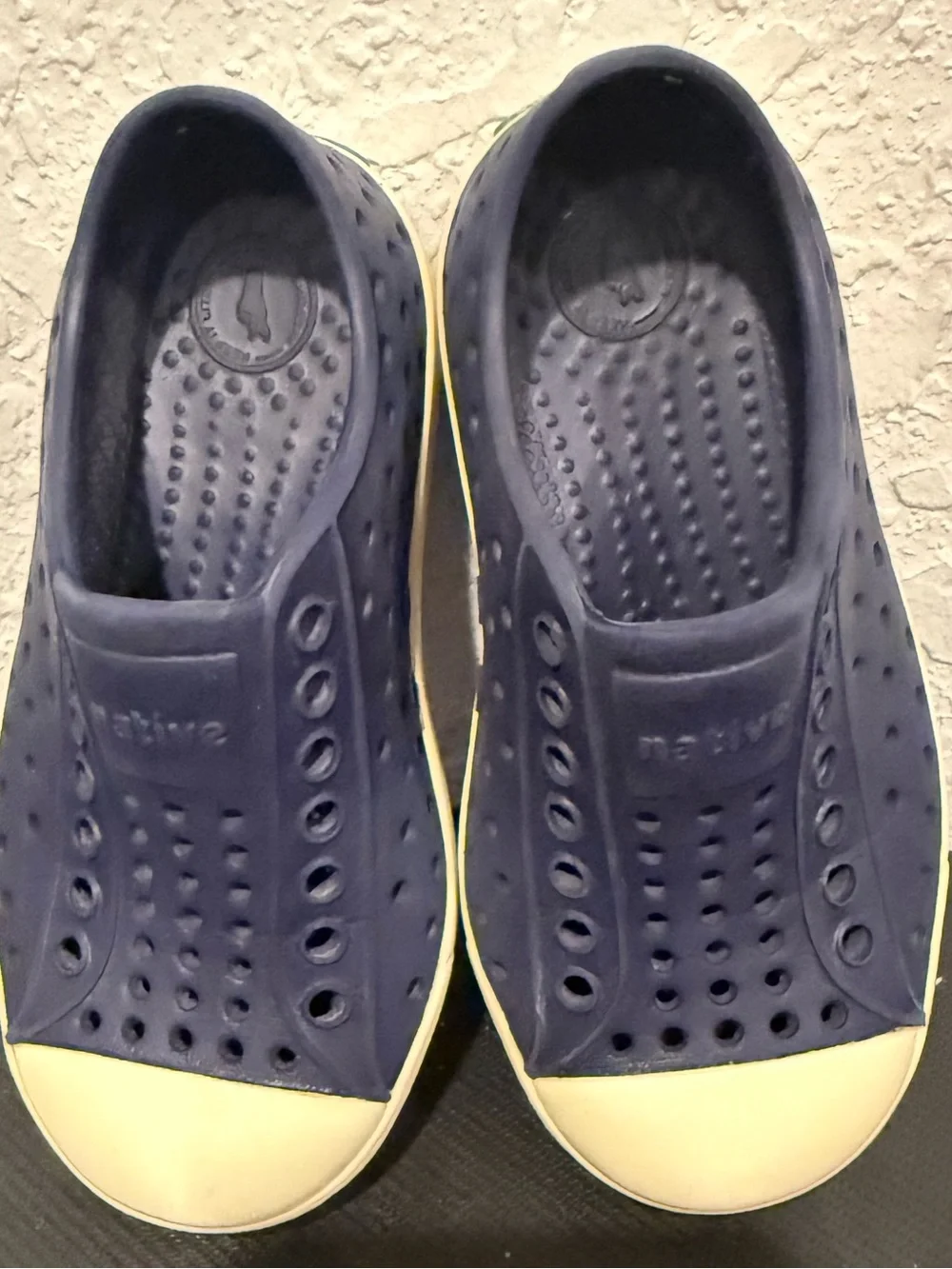 Native Blue & White Slip On Shoes